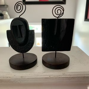 Aztec picture holders.